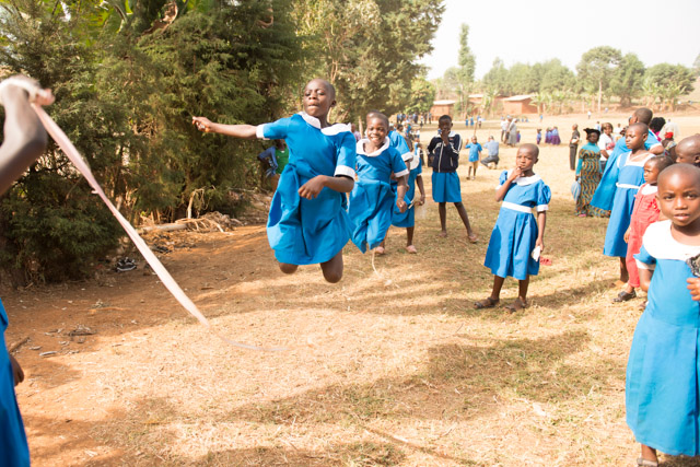 School girls at Youth Day event